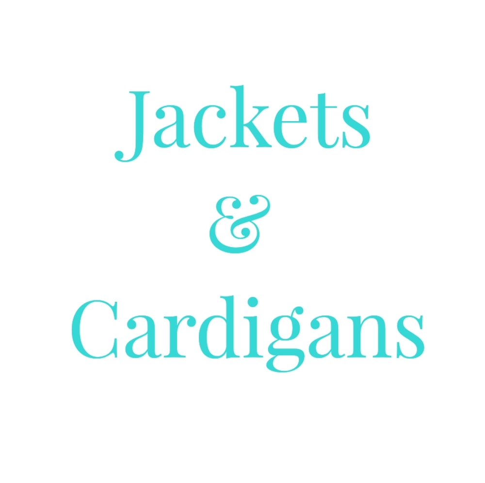 Jackets, Coats, Vests, Cardigans